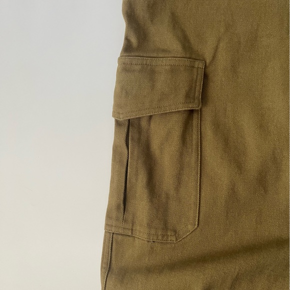 H&M Ankle lenth Cargo Pants Khaki Olive Green 8 - Picture 8 of 12